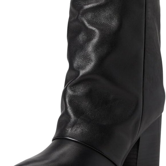 Nine West Chaye Booties Black Leather New In Box Women's Size 8.5. Slouchy Ankle - Picture 2 of 12